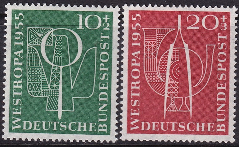 Germany 1955 Sc B342-3 set MNH**