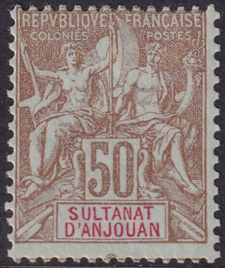 Anjouan 1900 Sc 17 MH*