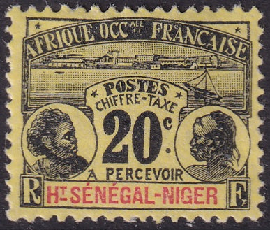 Upper Senegal & Niger 1906 Sc J4 postage due MH*
