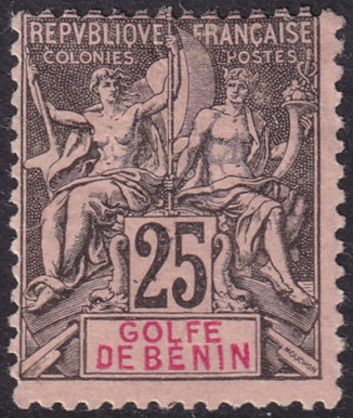 Benin 1893 Sc 27 MH*