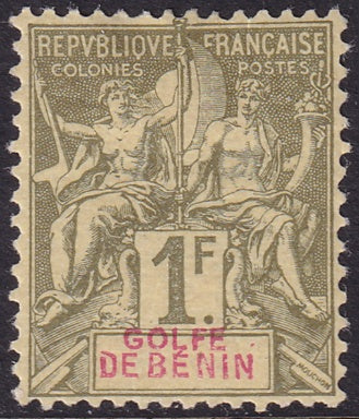 Benin 1893 Sc 32 MH* tiny hinge thin