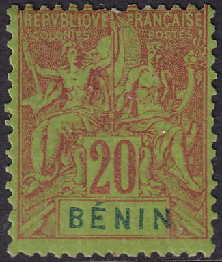 Benin 1894 Sc 39 MH*