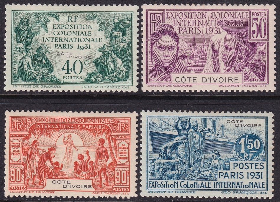 Ivory Coast 1931 Sc 92-5 set MH*