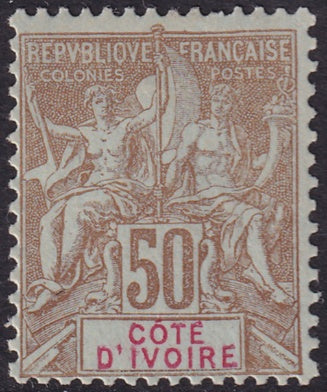 Ivory Coast 1900 Sc 15 MLH*