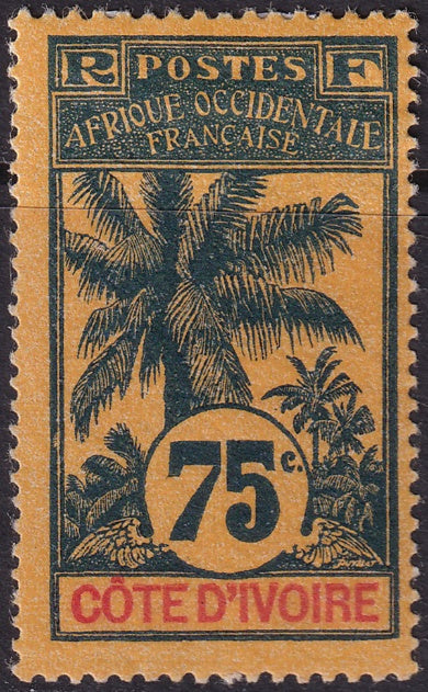 Ivory Coast 1906 Sc 33 MH* disturbed gum