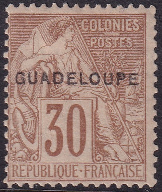 Guadeloupe 1891 Sc 22 MH*