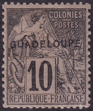 Guadeloupe 1891 Sc 18 MH*