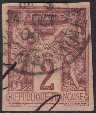 French Colonies 1878 Sc 39 used [..] Maritime cancel