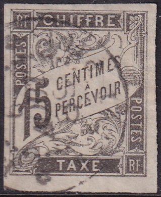 French Colonies 1884 Sc J7 postage due used