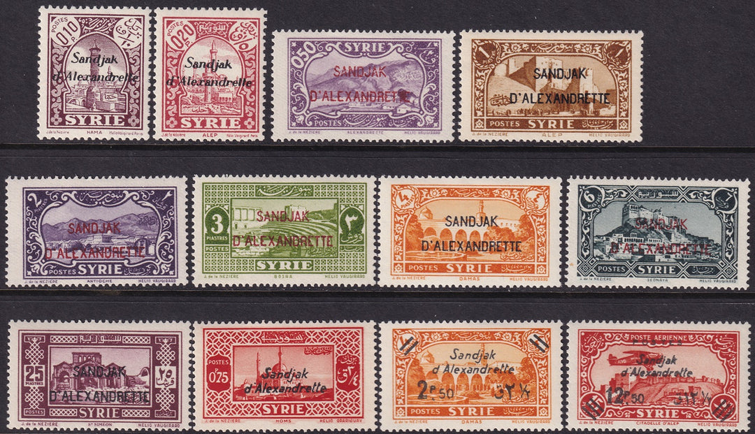 Alexandretta 1938 Sc 1-12 set MLH*