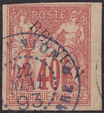 Reunion 1891 Sc 14 used Saint-Pierre cancel