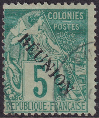 Reunion 1891 Sc 20 used light cancel