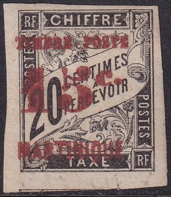 Martinique 1891 Sc 28 used light cancel