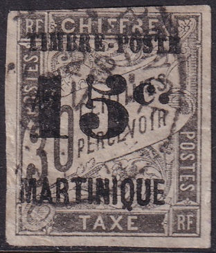 Martinique 1891 Sc 25 used Fort-de-France cancel