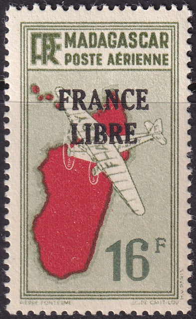 Madagascar 1942 Sc C32 air post MNH**