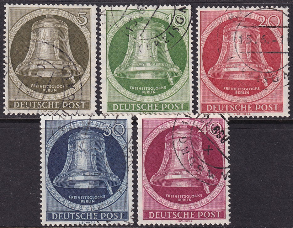 Berlin 1951 Sc 9N75-9 set used