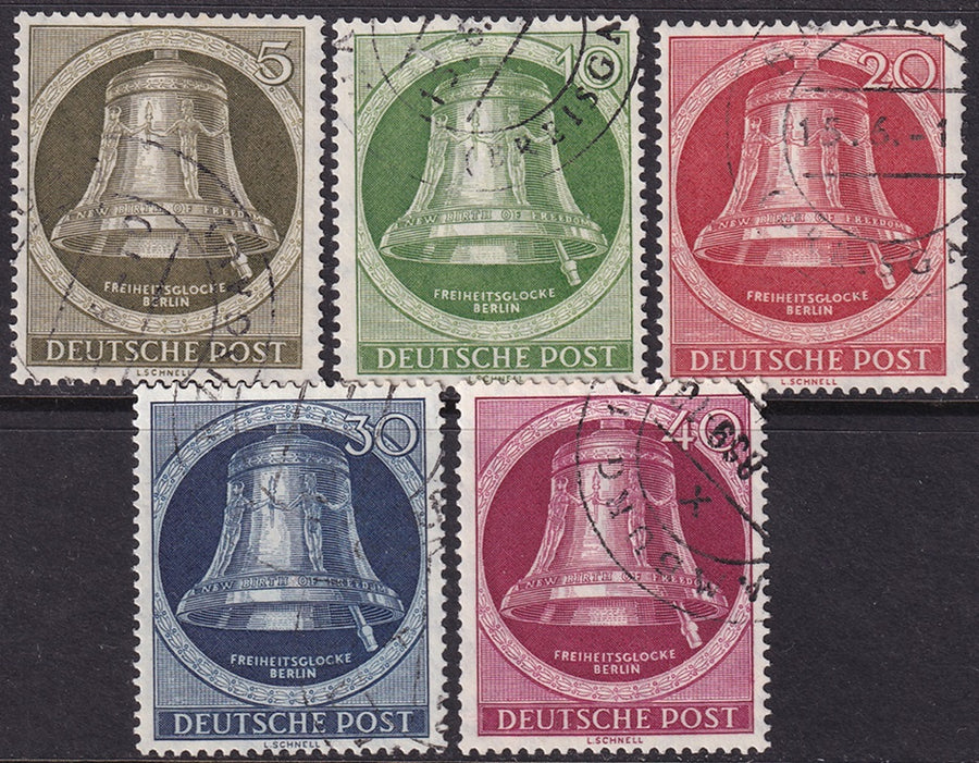 Berlin 1951 Sc 9N75-9 set used