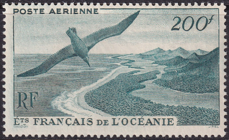 French Polynesia 1950 Sc C19 air post MLH*