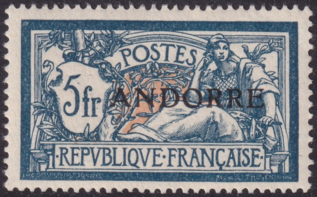 Andorra French 1931 Sc 20 MLH*