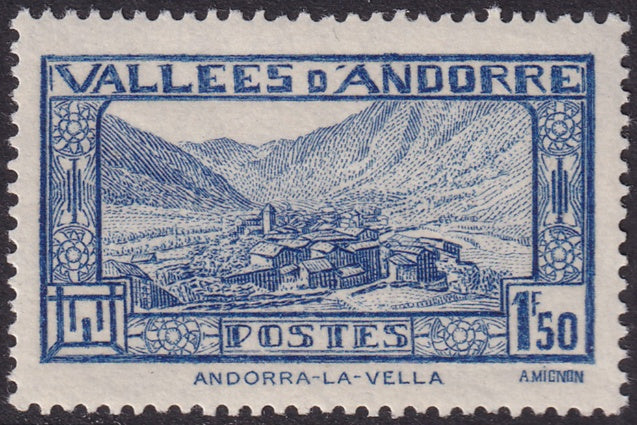Andorra French 1932 Sc 53 MLH*
