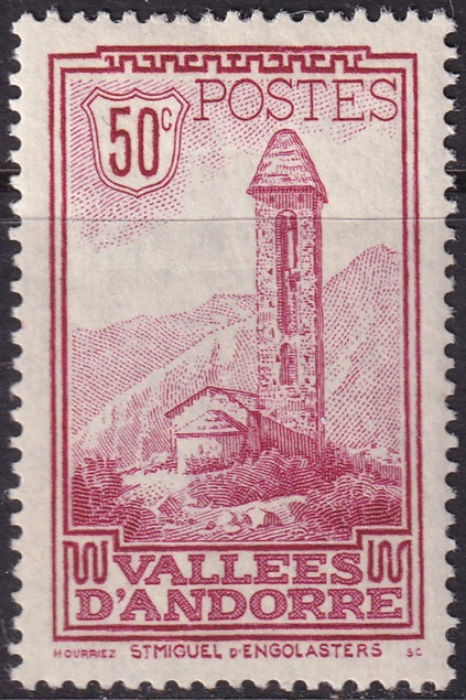 Andorra French 1932 Sc 37 MH*