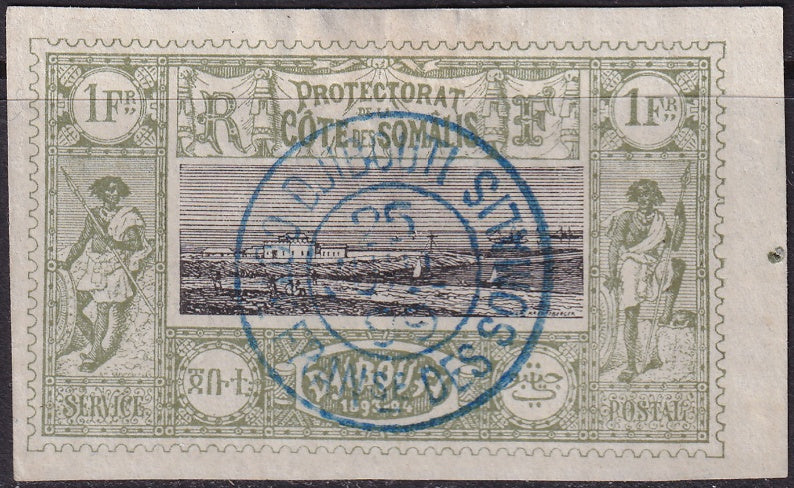 Somali Coast 1894 Sc 18 used Djibouti cancel small thin