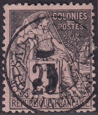 Cochin China 1887 Sc 4 used Saigon cancel