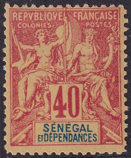 Senegal 1892 Sc 48 MLH*