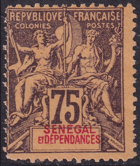 Senegal 1892 Sc 51 MNH** some damaged perfs