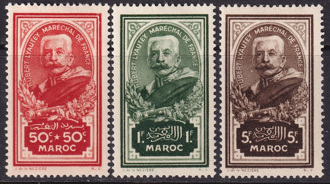 French Morocco 1935 Sc B10-2 set MH*