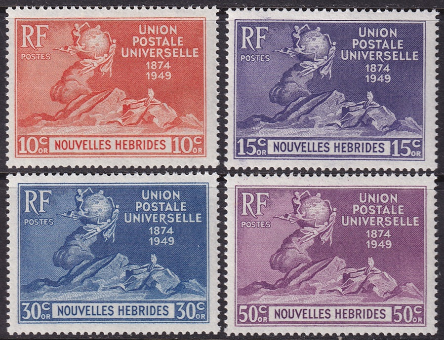 New Hebrides French 1949 Sc 79-82 set MNH**