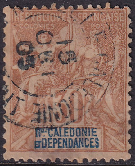 New Caledonia 1892 Sc 52 used