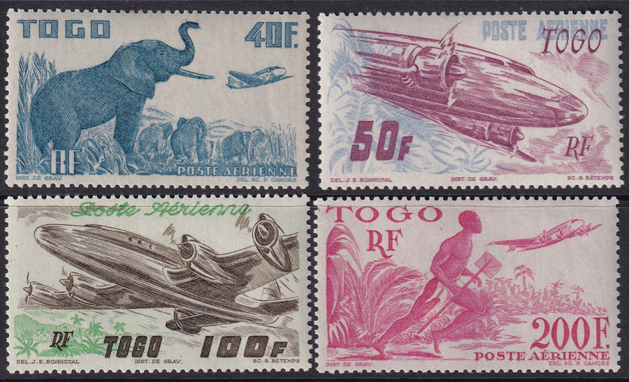 Togo 1947 Sc C14-7 air post set MLH*