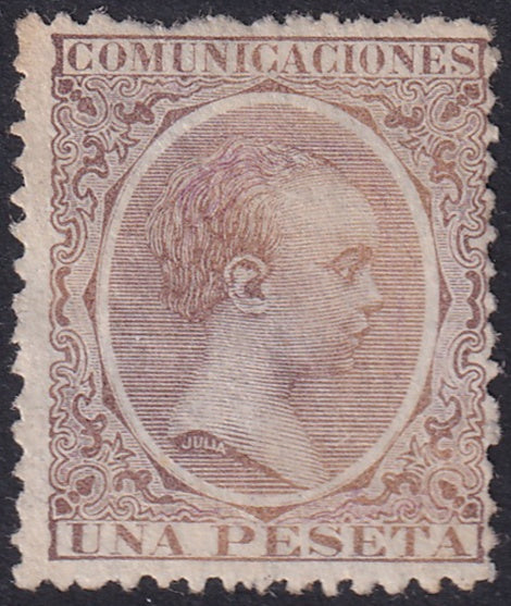 Spain 1889 Sc 268 MLH* partial gum rough perfs