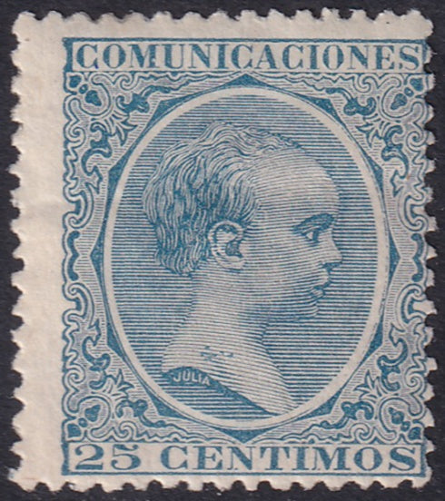 Spain 1889 Sc 263 MLH* large crease