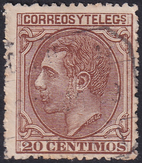 Spain 1879 Sc 245 used carteria cancel