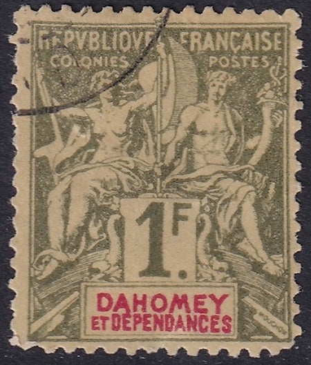 Dahomey 1904 Sc 14 used light cancel