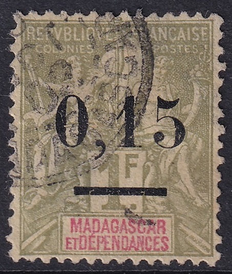 Madagascar 1902 Sc 55 used