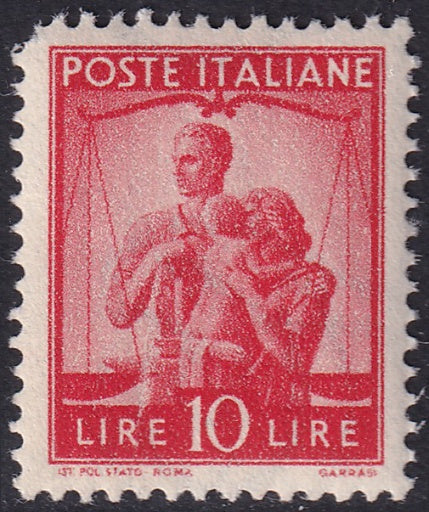 Italy 1947 Sc 487 MNH** rounded corner