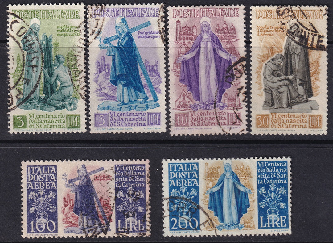 Italy 1948 Sc 489-92,C127-8 set used