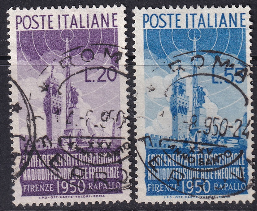 Italy 1950 Sc 538-9 set used