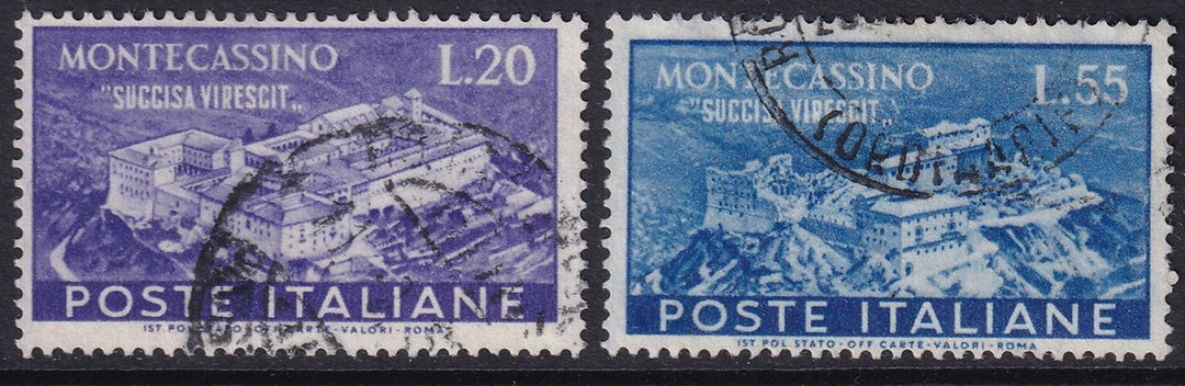 Italy 1951 Sc 579-80 set used