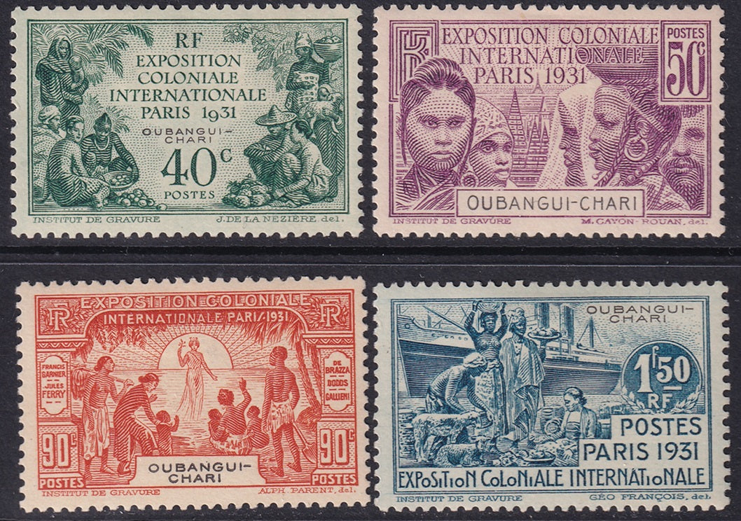 Ubangi-Shari 1931 Sc 82-5 set MH*