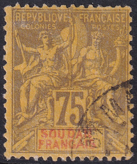 French Sudan 1894 Sc 18 used