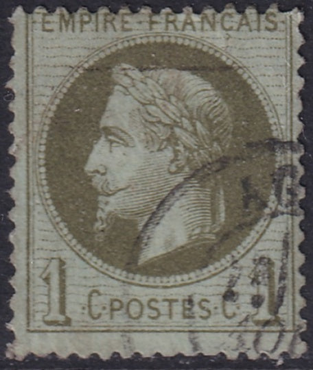 France 1870 Sc 29 used date cancel