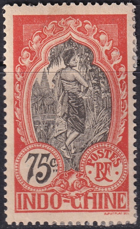 Indochina 1892 Sc 20 used Haiphong cancel