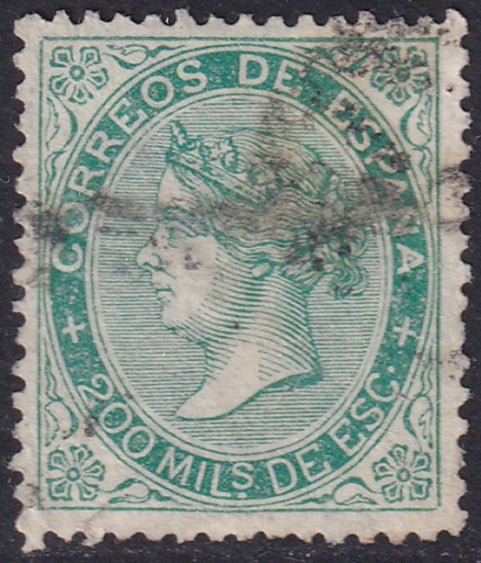 Spain 1868 Sc 101 used