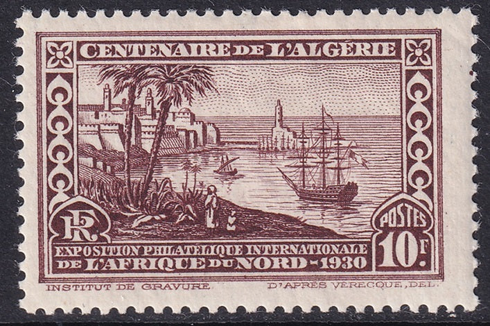 Algeria 1930 Sc 78 MLH* small hinge thin