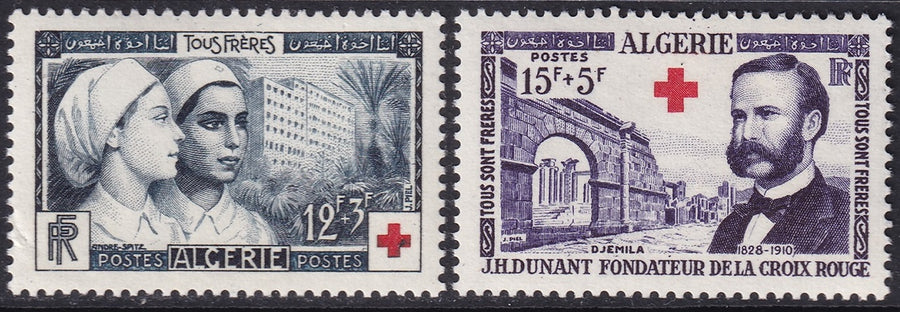 Algeria 1954 Sc B74-5 set MLH*