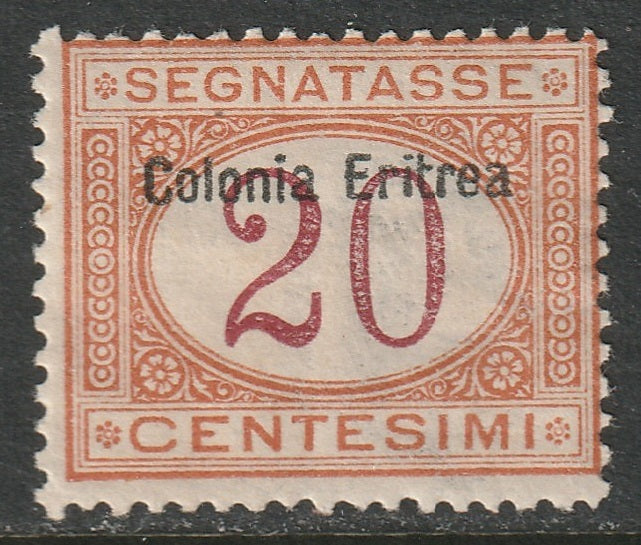 Eritrea 1903 Sc J3 postage due MH